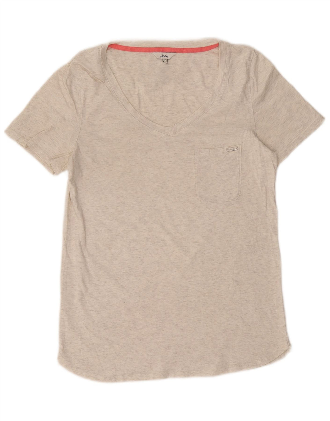 T-shirt damski JOULES Top UK 12 Średni złamanej bieli nakrapiany