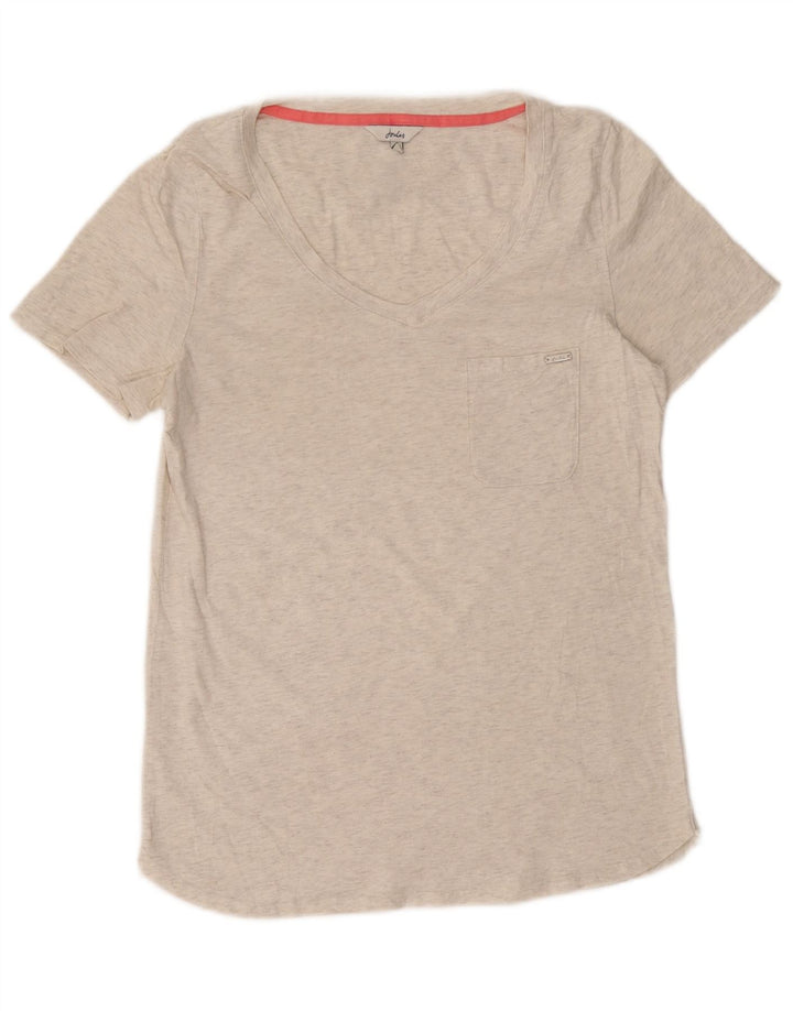 T-shirt damski JOULES Top UK 12 Średni złamanej bieli nakrapiany