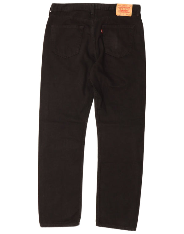 Męskie dżinsy Levi's 751 Straight W38 L34 Czarna bawełna