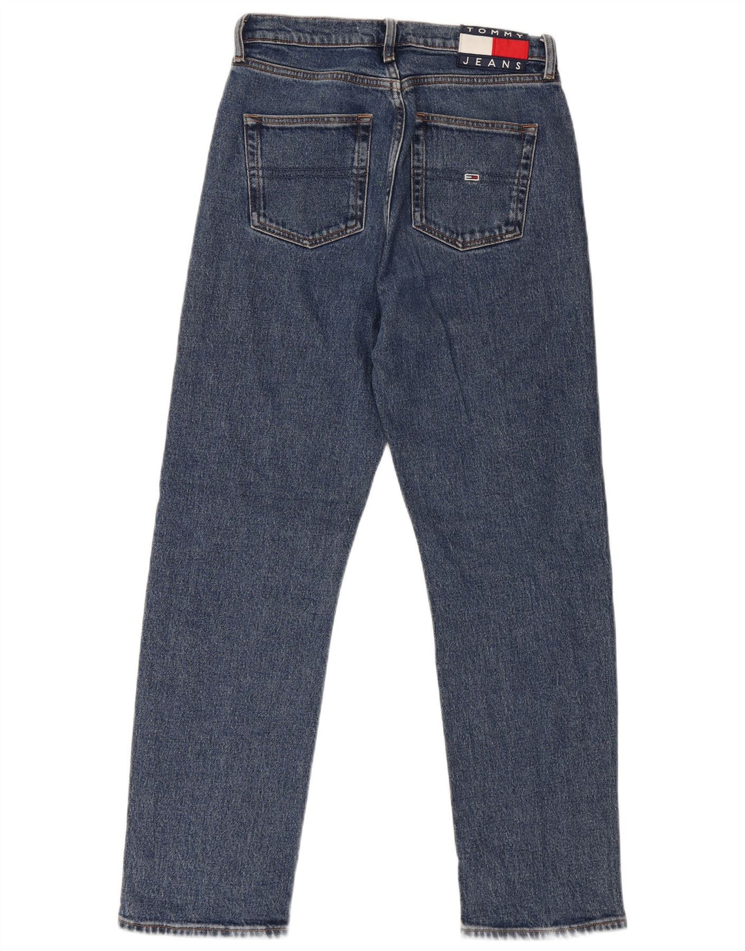 TOMMY HILFIGER Womens Straight Jeans W25 L30 Blue Cotton