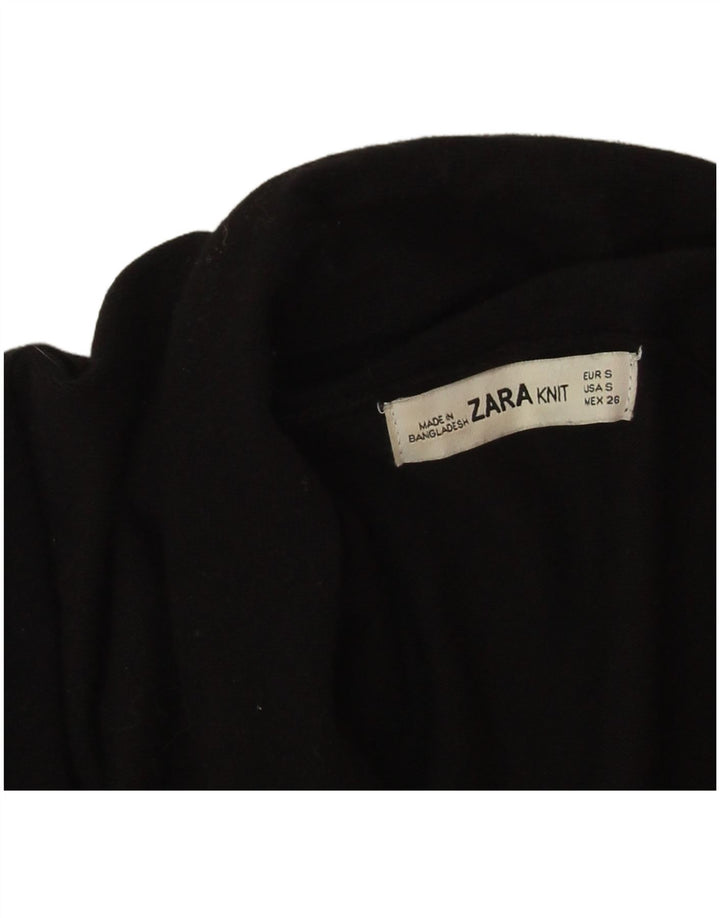 Damski sweter oversize z długimi rękawami i otwartym kardiganem Zara UK 10 Small Black