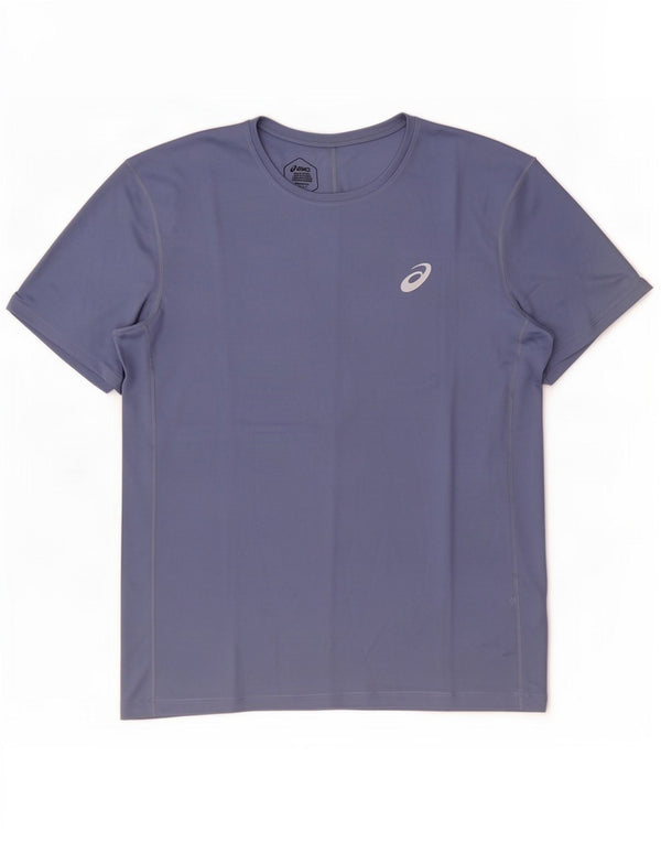 T-shirt męski Asics, duży, granatowy, poliester