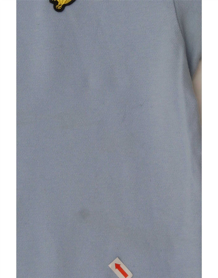 Męska koszulka polo Lyle & Scott, średnia niebieska, bawełniana