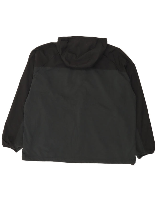 Columbia Mens Hooded Tracksuit Top Jacket 2XL Black Colourblock Polyester