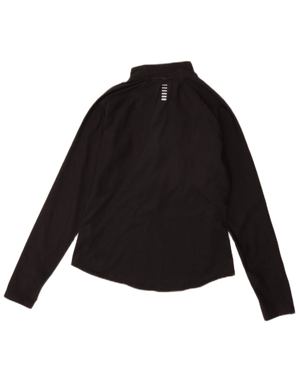 Damski top Under Armour Heat Gear z długim rękawem, UK 10, mały, czarny elastomer