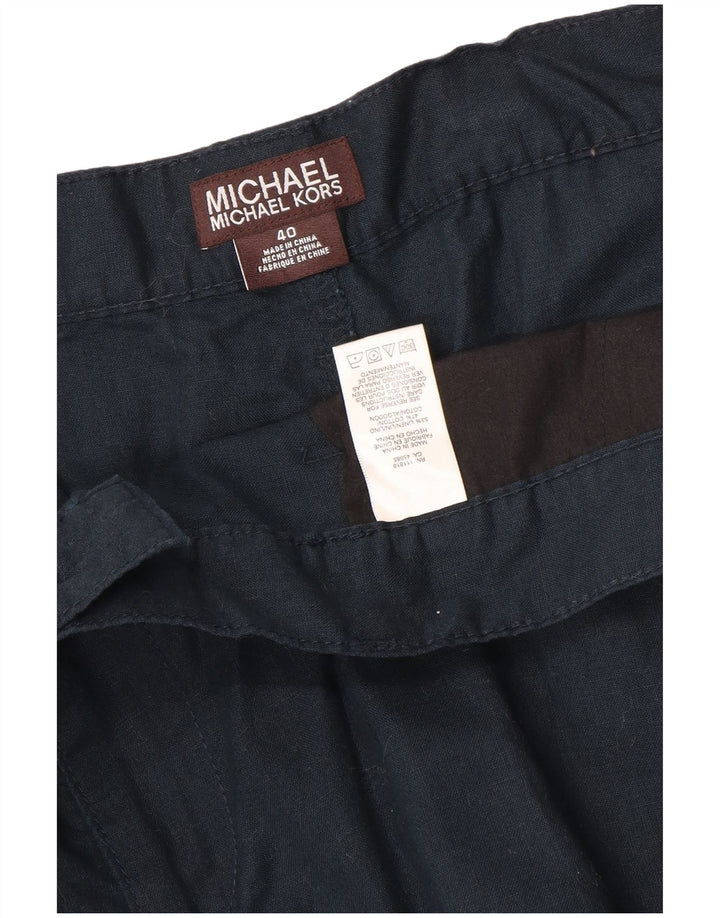 Męskie spodenki cargo Michael Kors W40 XL granatowe lniane