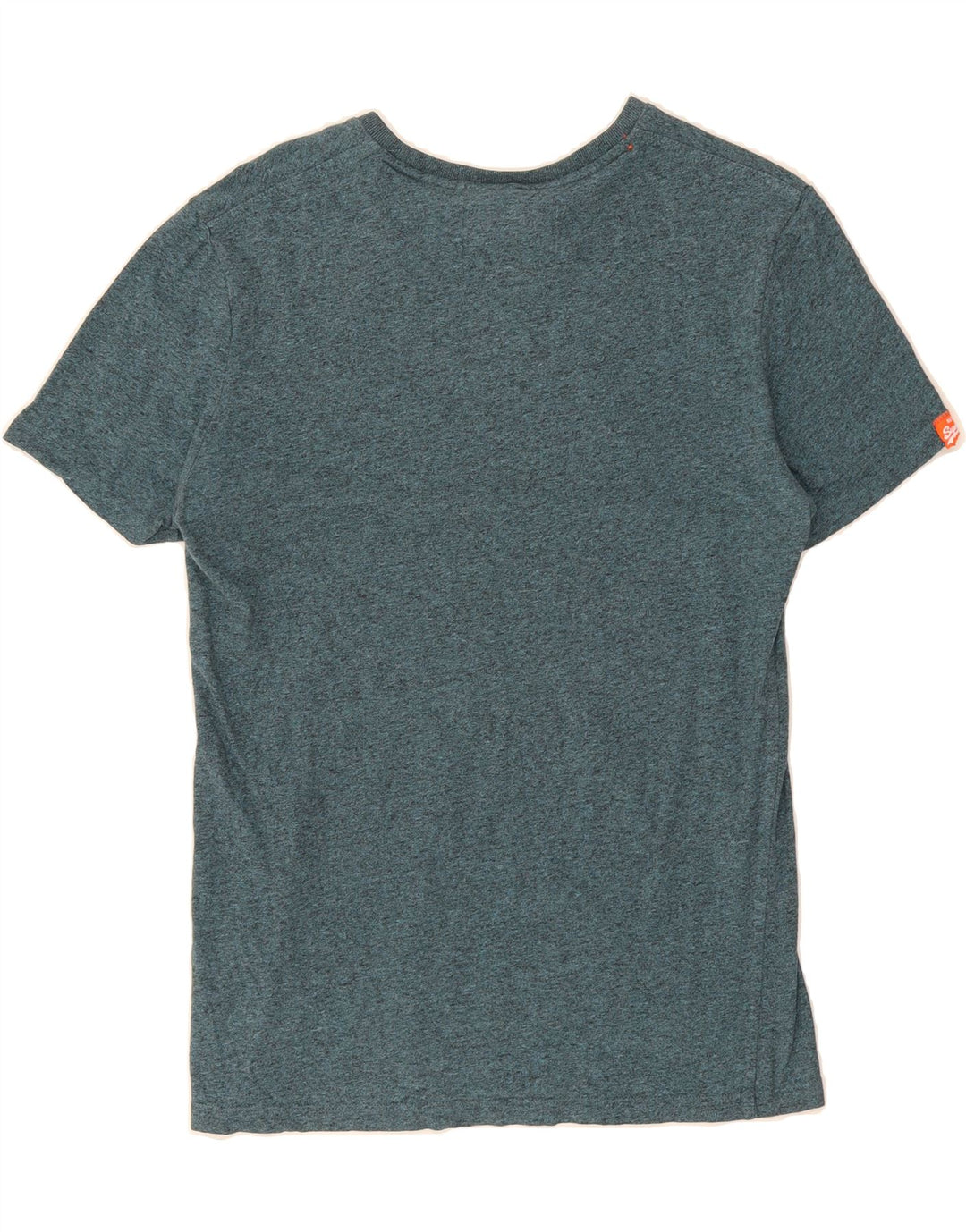 SUPERDRY Womens T-Shirt Top UK 14 Large Blue Flecked Vintage Superdry and Second-Hand Superdry from Messina Hembry 