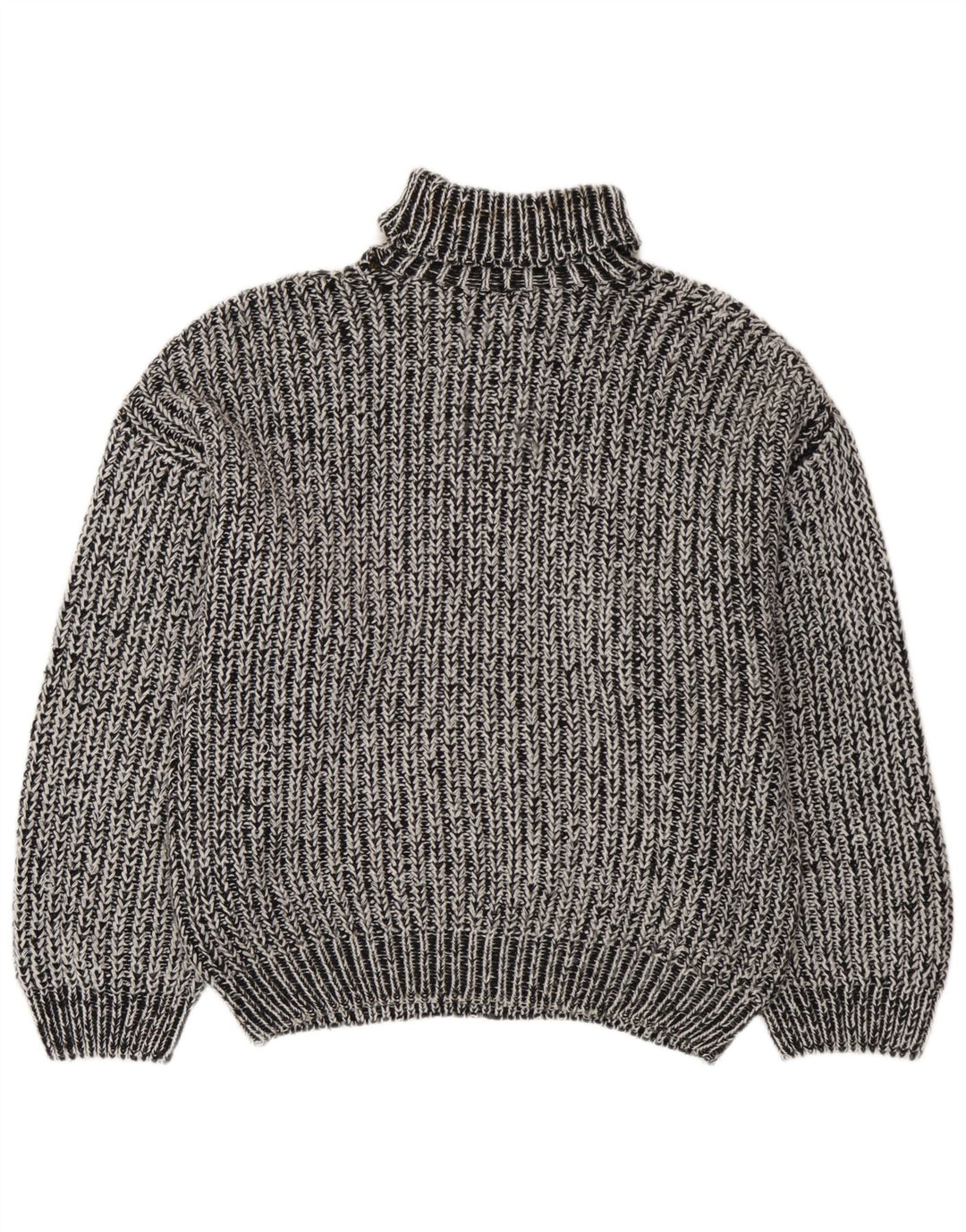 Vintage męski sweter z wywijanym dekoltem XL, szary