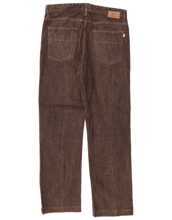 CERRUTI 1881 Mens Straight Jeans W36 L31  Brown Cotton