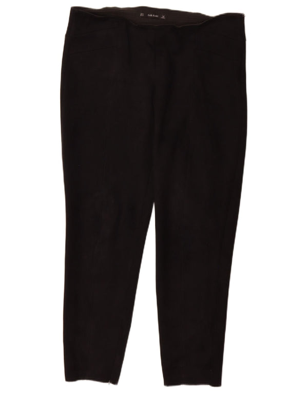 Damskie spodnie typu slim casual Zara XL W34 L26 czarne
