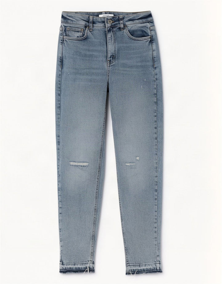 Marks & Spencer Damskie jeansy zwężane w trudnej sytuacji UK 8 Small W27 L29 Niebieskie