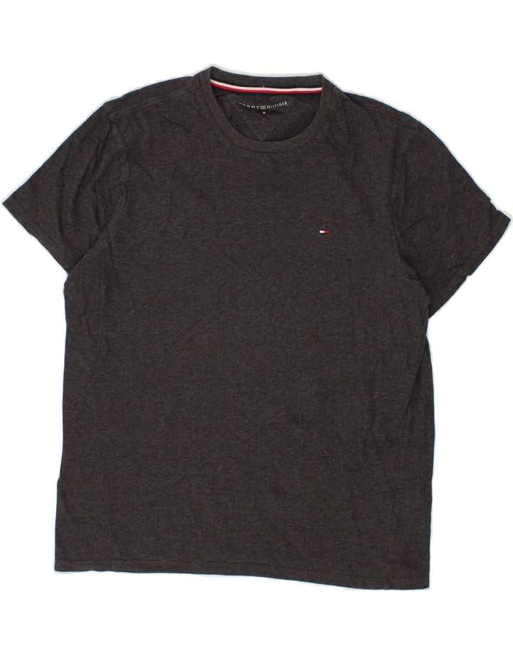 TOMMY HILFIGER Mens T-Shirt Top Medium Grey Cotton Vintage Tommy Hilfiger and Second-Hand Tommy Hilfiger from Messina Hembry 