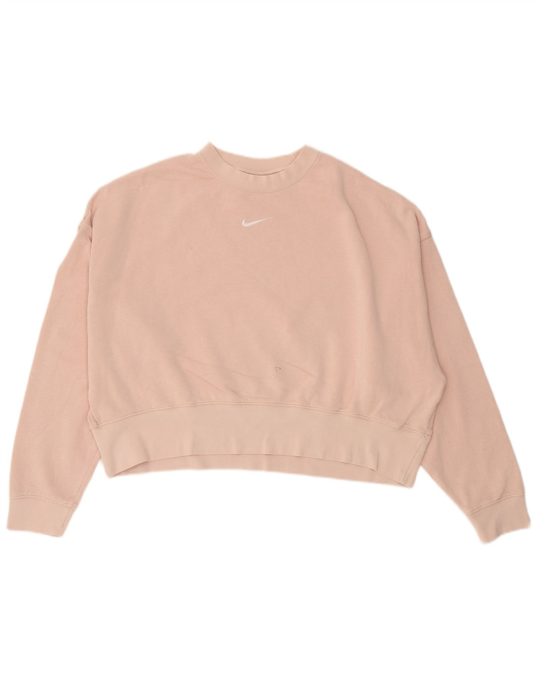 Damska bluza dresowa Nike Crop Oversize UK 10, mała, różowa, bawełniana