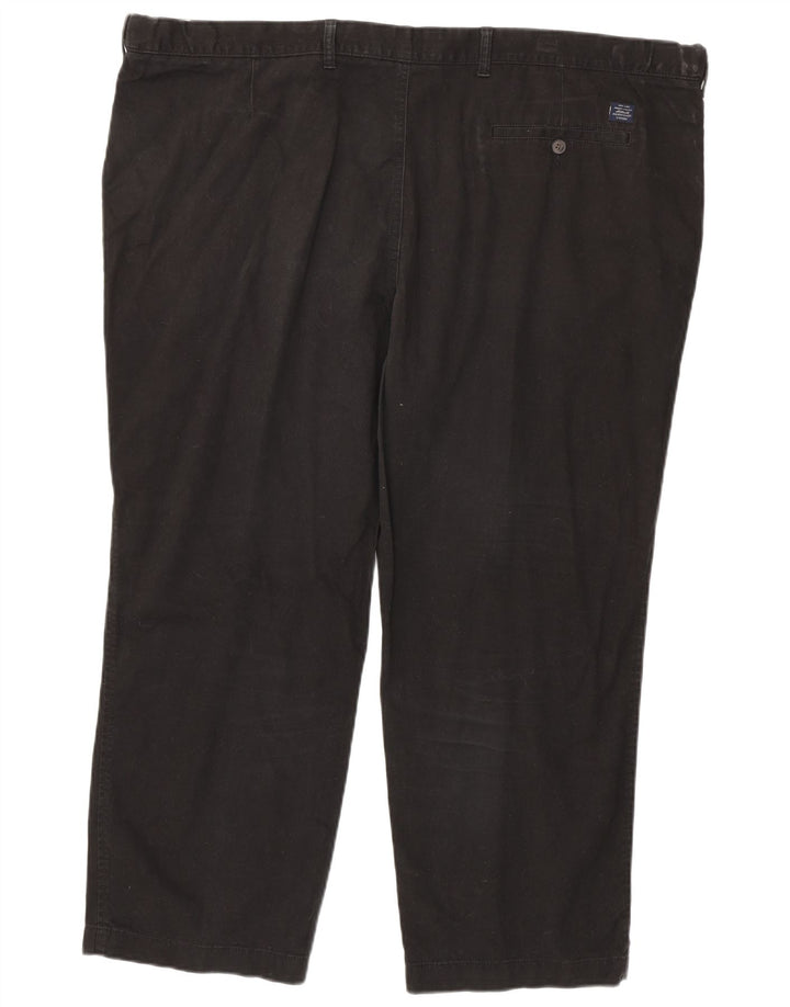 Męskie spodnie chino o regularnym kroju Marks & Spencer W50 L29, czarne, bawełniane