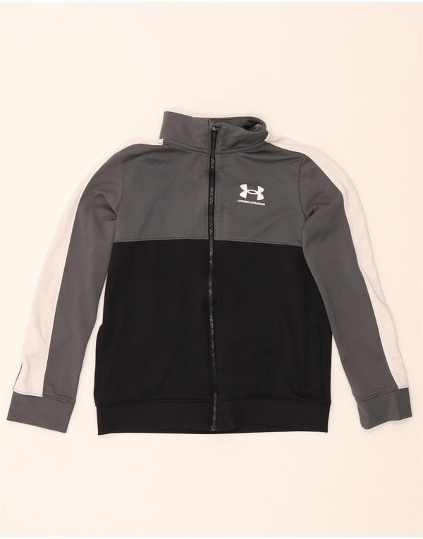 Chłopięca bluza dresowa UNDER ARMOUR 9-10 lat, średnia czarna, z blokami kolorów