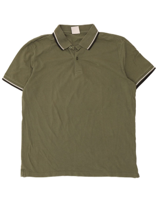 Męska koszulka polo Diadora 2XL, bawełniana w paski khaki