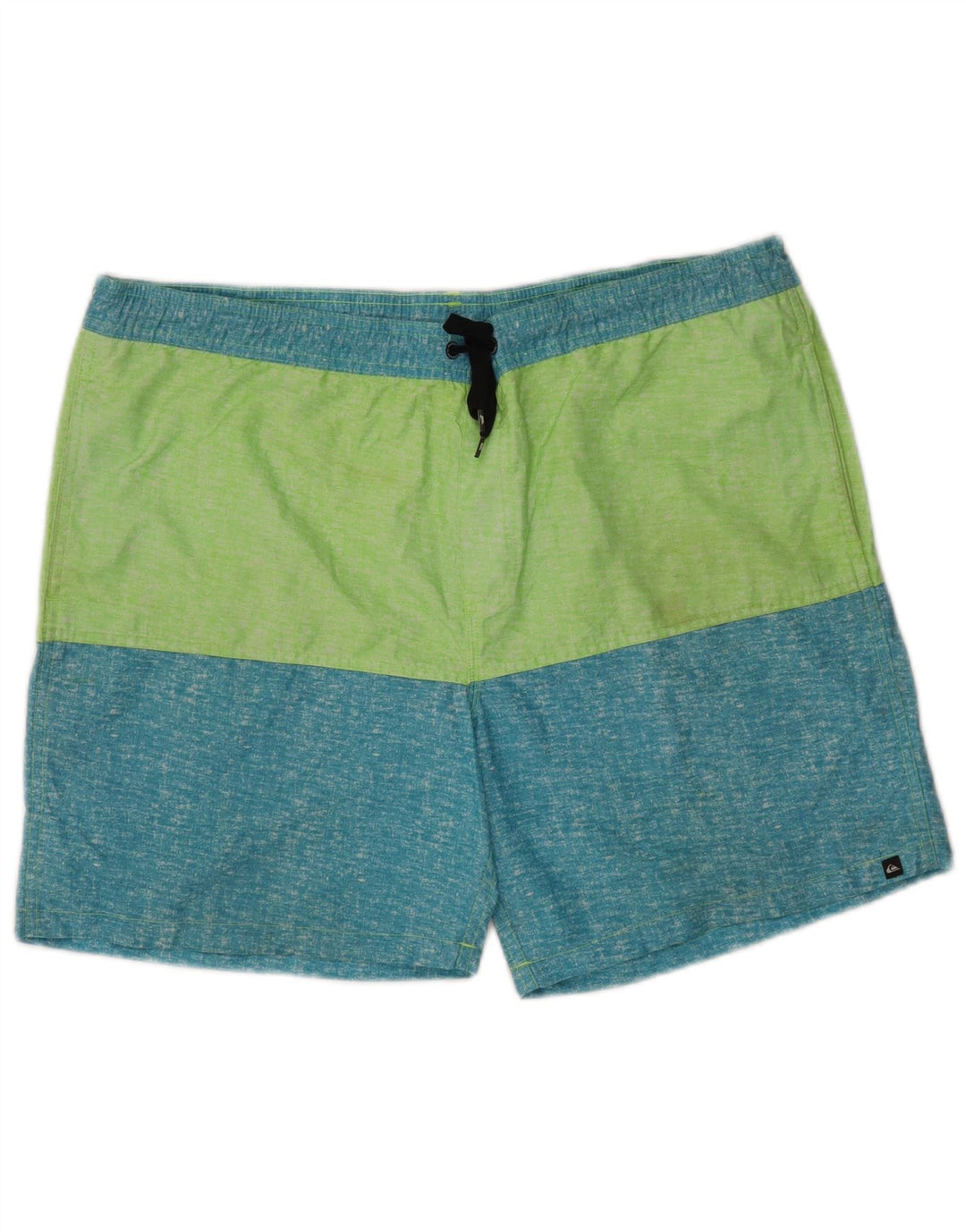Męskie spodenki kąpielowe Quiksilver, duże, zielone bloki kolorów