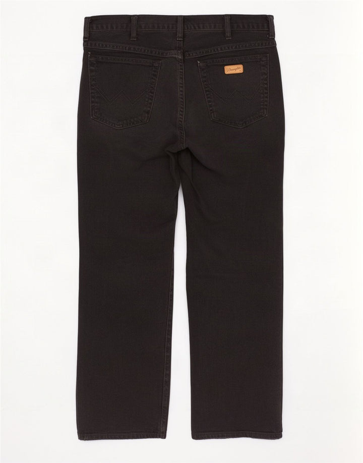 Męskie jeansy Wrangler Texas Straight W35 L30, czarne, bawełniane