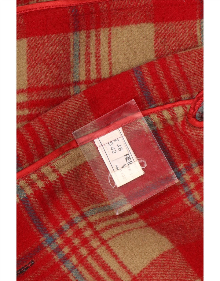 Damska budrysówka VINTAGE IT 48 XL czerwona wełna