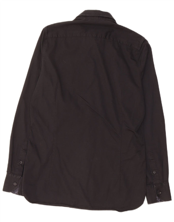 Koszula męska TED BAKER, rozmiar 15, średnia, czarna, bawełniana