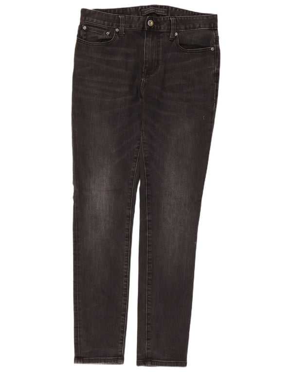 Męskie jeansy rurkowe Superdry W30 L29, czarne, bawełniane