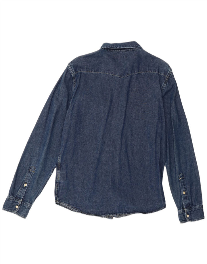 Męska koszula dżinsowa Lee, duża, niebieska, bawełniana