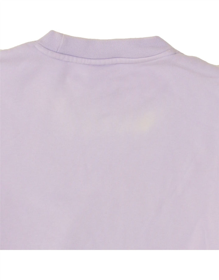 NIKE Womens Oversized Graphic Sweatshirt Jumper UK 14 Medium Purple Cotton Vintage Nike and Second-Hand Nike from Messina Hembry 