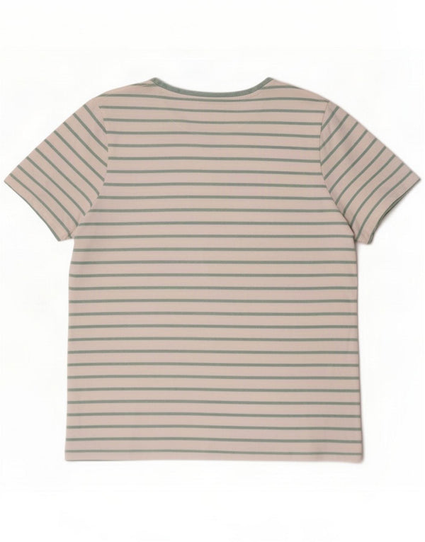 T-shirt damski Fat Face Top UK 16 duży, bawełniany w białe paski