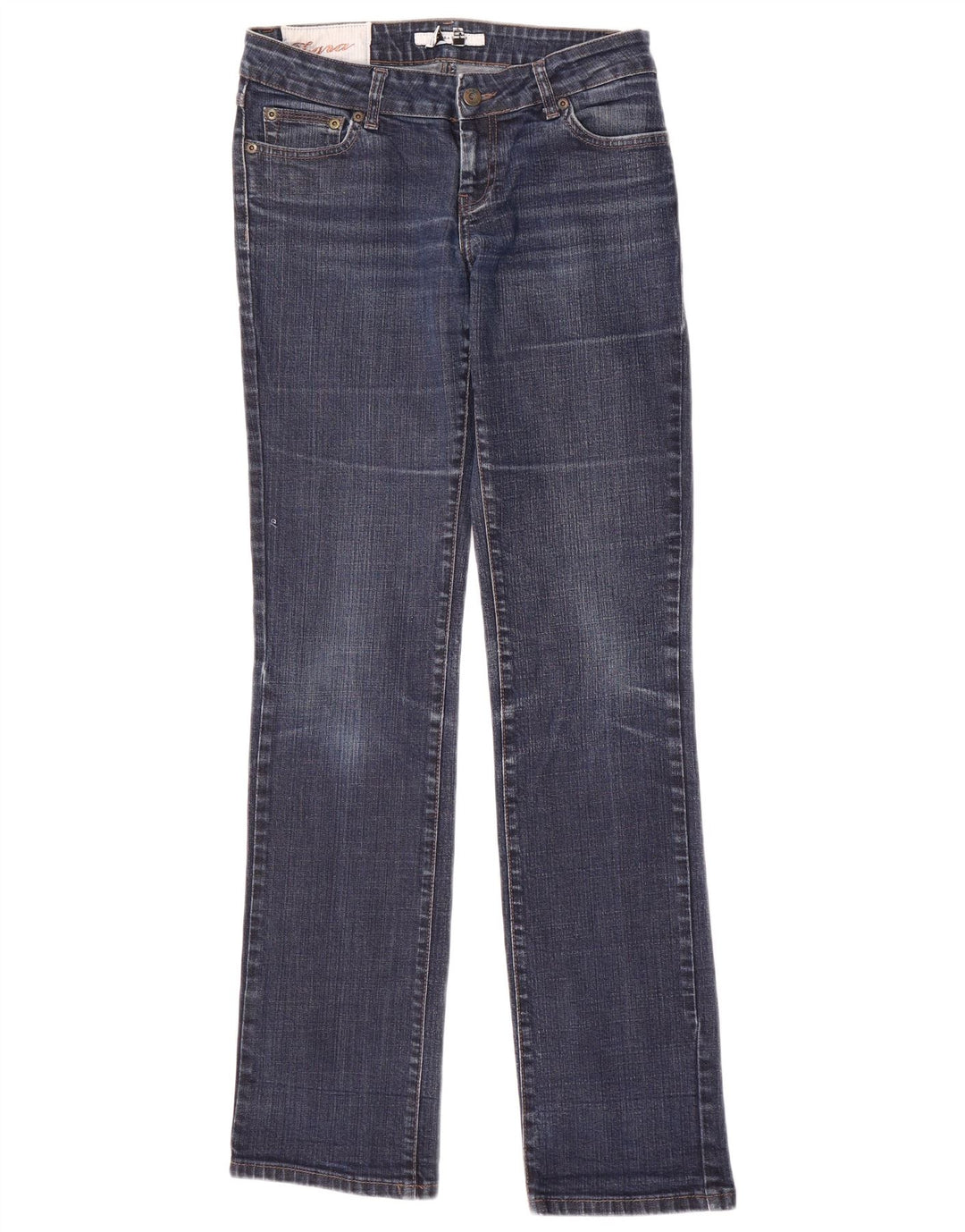 Damskie proste dżinsy Zara EU 38 Small W28 L34 Niebieskie bawełniane
