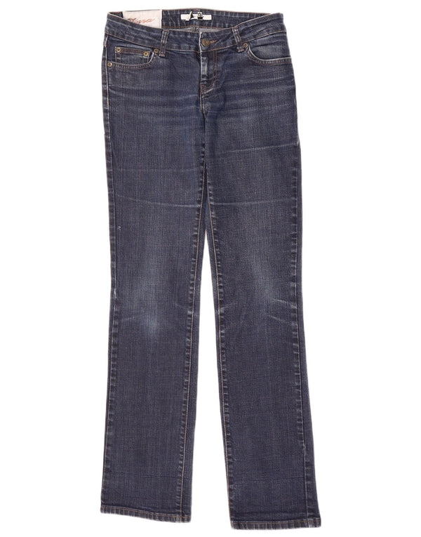 Damskie proste dżinsy Zara EU 38 Small W28 L34 Niebieskie bawełniane