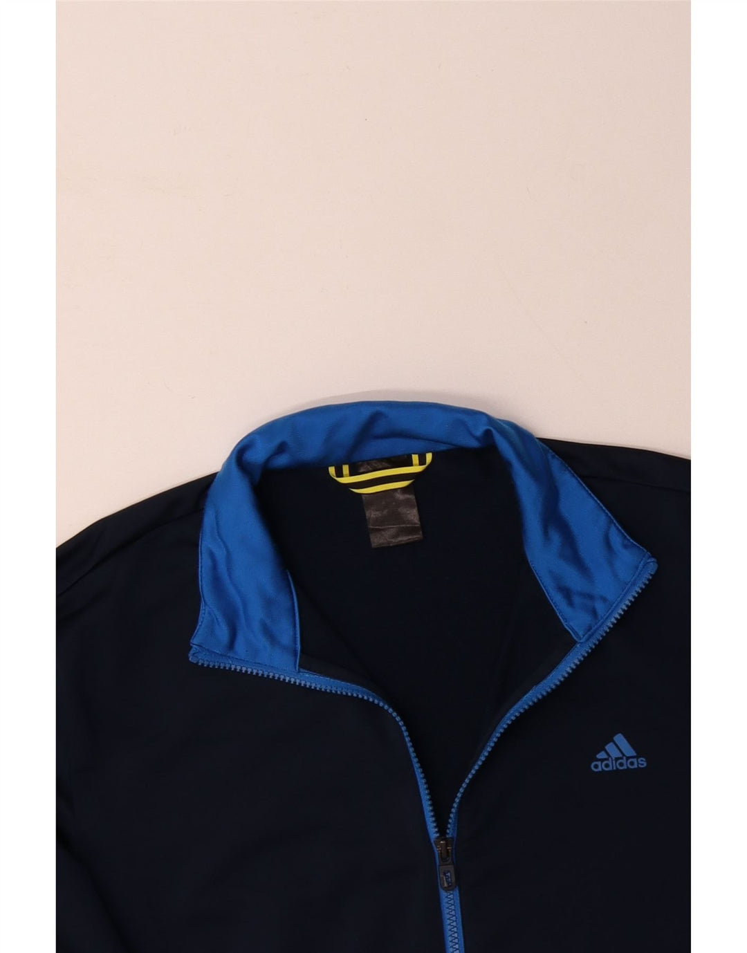 Męska kurtka dresowa ADIDAS UK 44/46 XL granatowa, poliestrowa