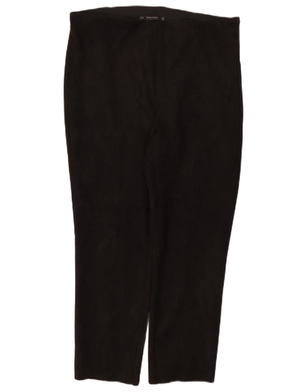 Krótkie spodnie damskie Zara 2XL W34 L26 Czarny poliester