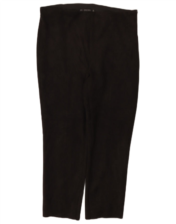 Krótkie spodnie damskie Zara 2XL W34 L26 Czarny poliester