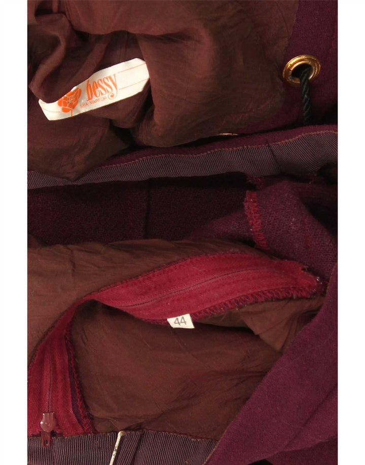 Dwuczęściowy garnitur damski w stylu vintage IT 44 Medium W24 L29 Fioletowy