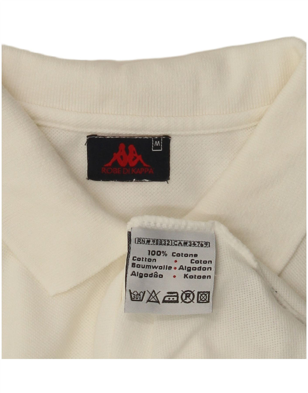 Damska koszulka polo bez rękawów KAPPA UK 12, średnia biała bawełna