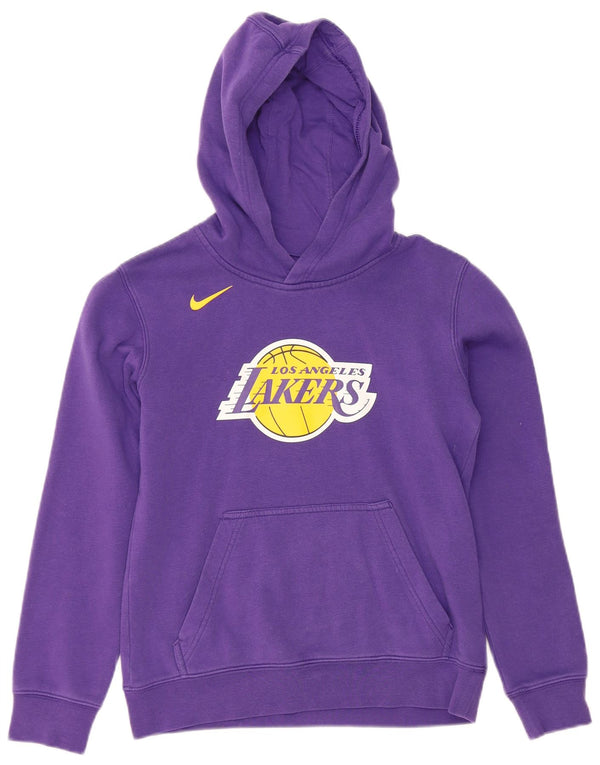 Chłopięca bluza z kapturem NIKE Los Angeles Lakers 10-11 lat, średni fiolet