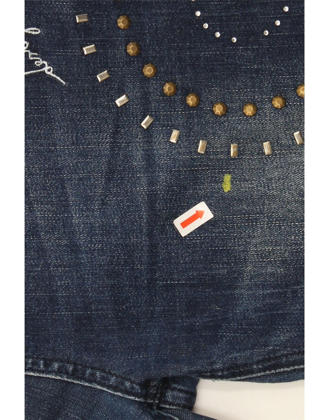 DESIGUAL Womens Slim Jeans W28 L27 Navy Blue Vintage Desigual and Second-Hand Desigual from Messina Hembry 
