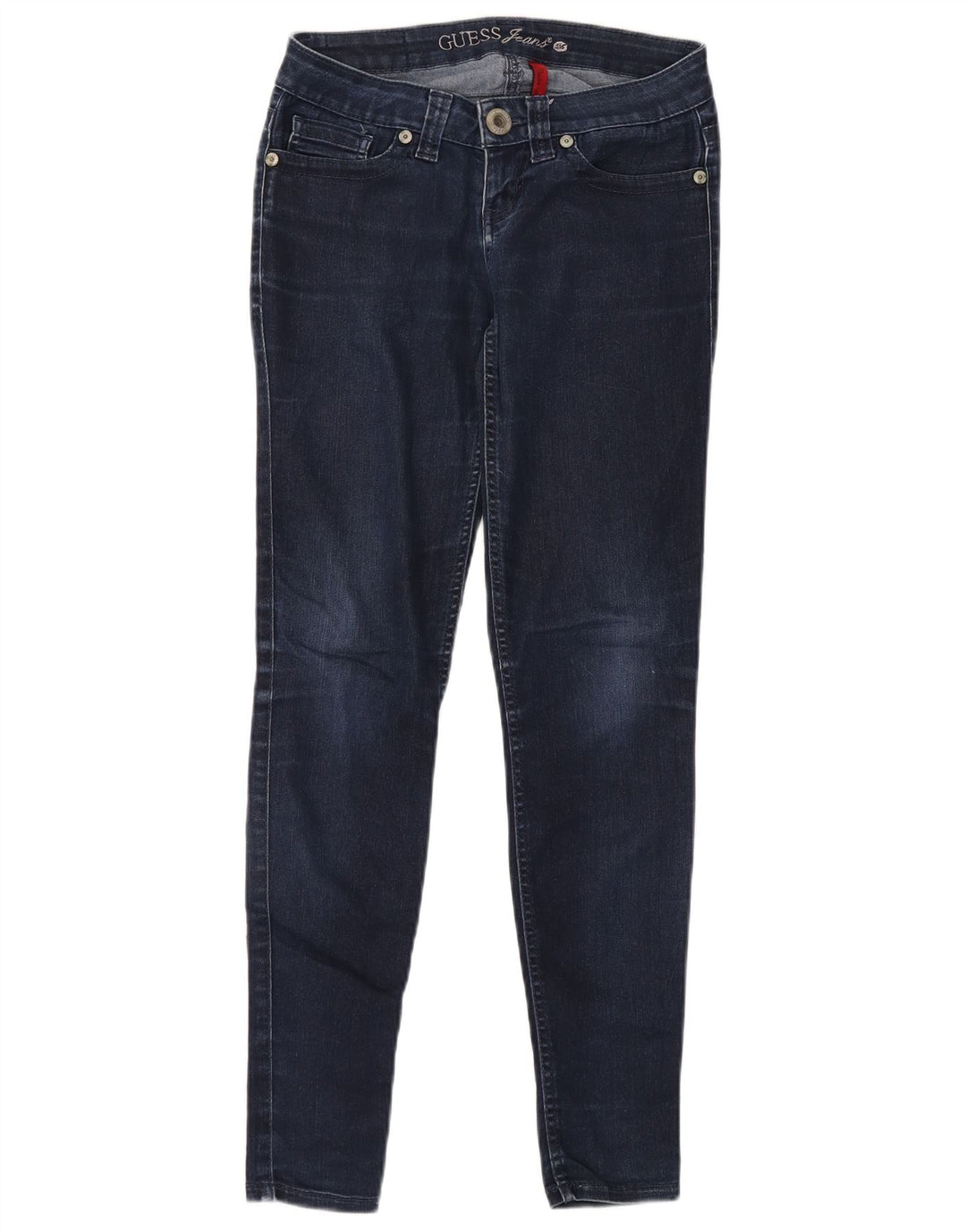 Guess Damskie Skinny Jeansy W28 L30 Granatowe Bawełniane