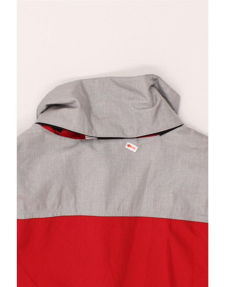 KAPPA Womens Windbreaker Jacket UK 16 Large Red Colourblock Polyester Vintage Kappa and Second-Hand Kappa from Messina Hembry 