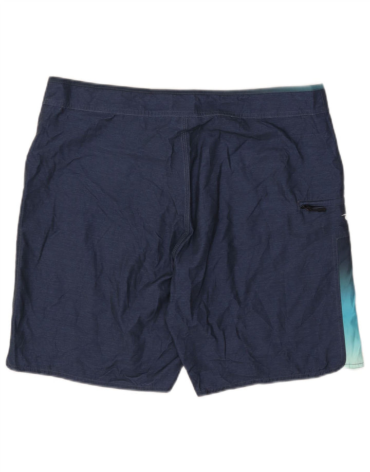 Męskie spodenki kąpielowe Rip Curl, duże, granatowe, z blokami kolorów, poliestrowe