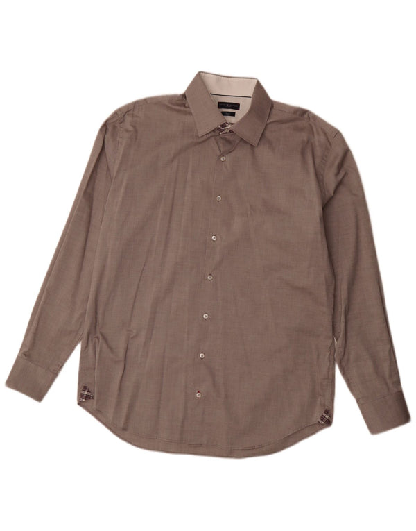Koszula męska Tommy Hilfiger o dopasowanym kroju, rozmiar 44 17 1/2 XL, brązowa bawełna