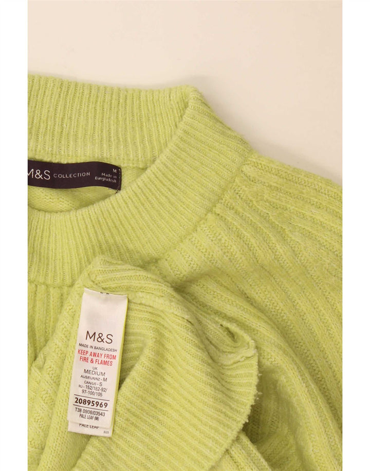Marks & Spencer Damski sweter z golfem, UK 14, średni zielony