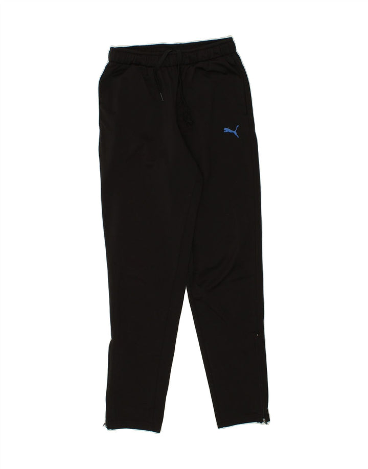 PUMA Boys Tracksuit Trousers 13-14 Years Black Polyester Vintage Puma and Second-Hand Puma from Messina Hembry 