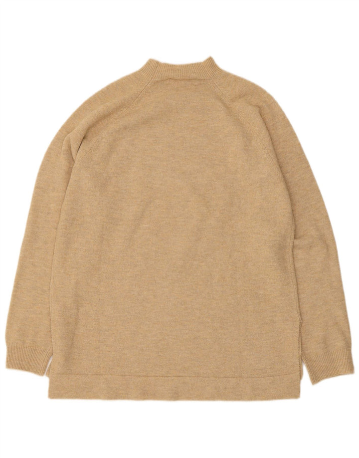 Damski sweter oversize Indi & Cold z golfem UK 10 Small Beige