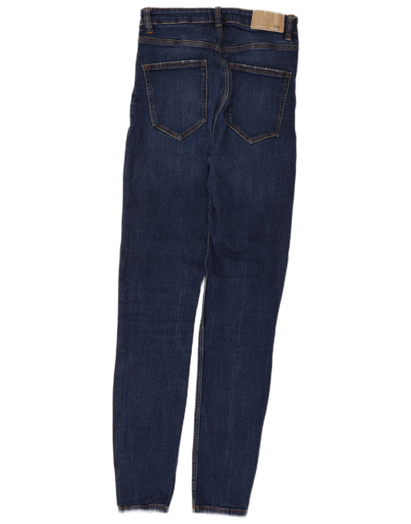 Damskie jeansy skinny Zara EU 36 XS W26 L27 Granatowe