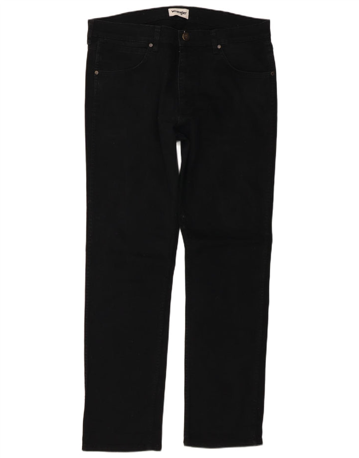 Męskie jeansy Wrangler Greensboro W34 L32, czarne, bawełniane
