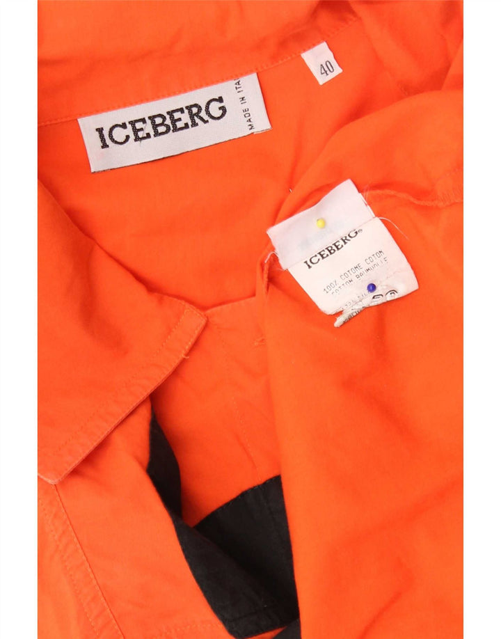 Damska bluzka koszulowa oversize Iceberg IT 40 Small Orange