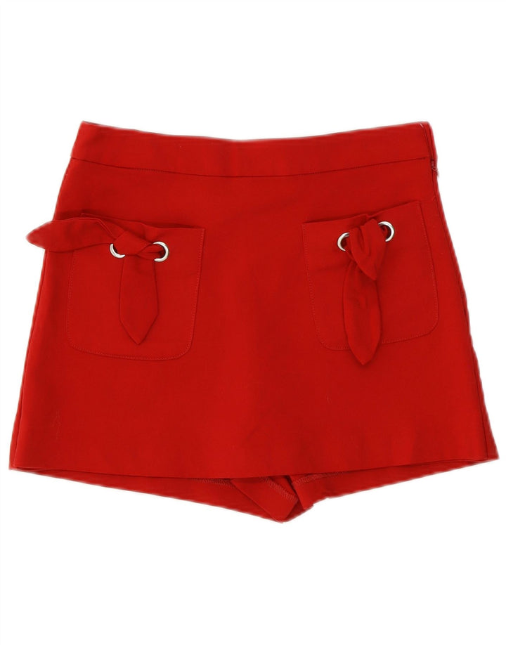 Skort damski Zara UK 8 Small Red Cotton