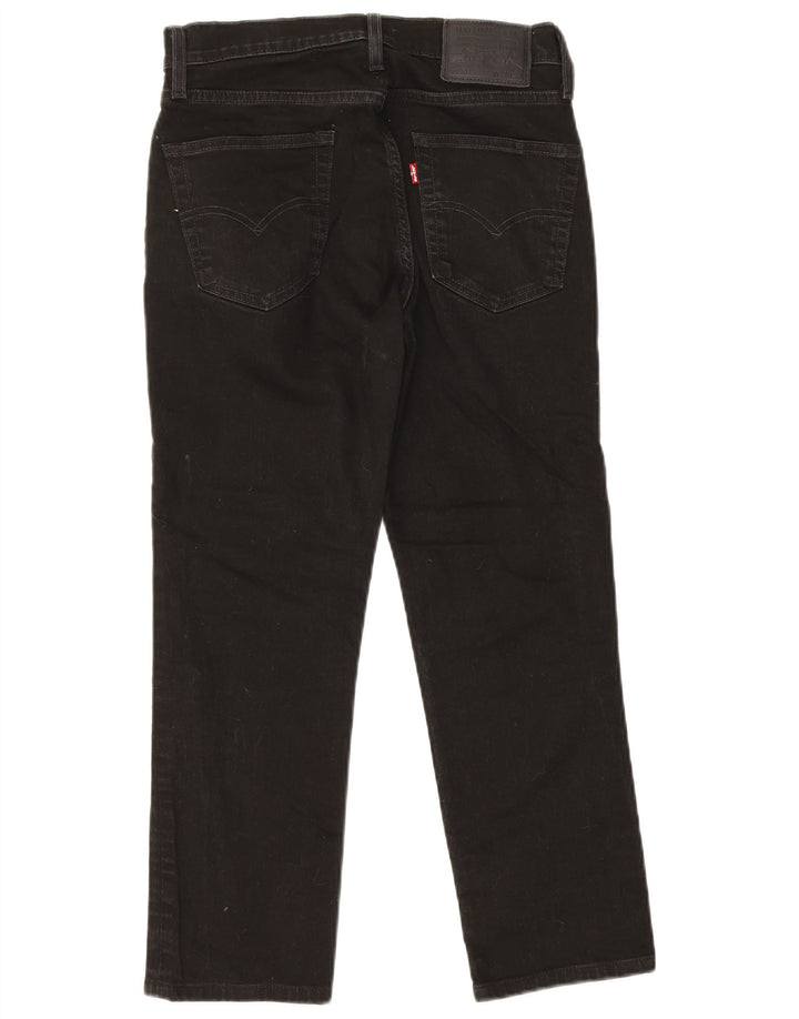 Męskie, proste dżinsy LEVI'S W30 L24, czarne