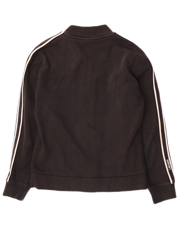 Męska kurtka dresowa LACOSTE, rozmiar 3, mała, czarna, bawełniana